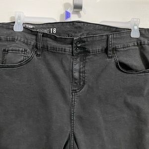 Hot Topic Womens Ultra Hi-Rise Cropped Jeggings Sz 18